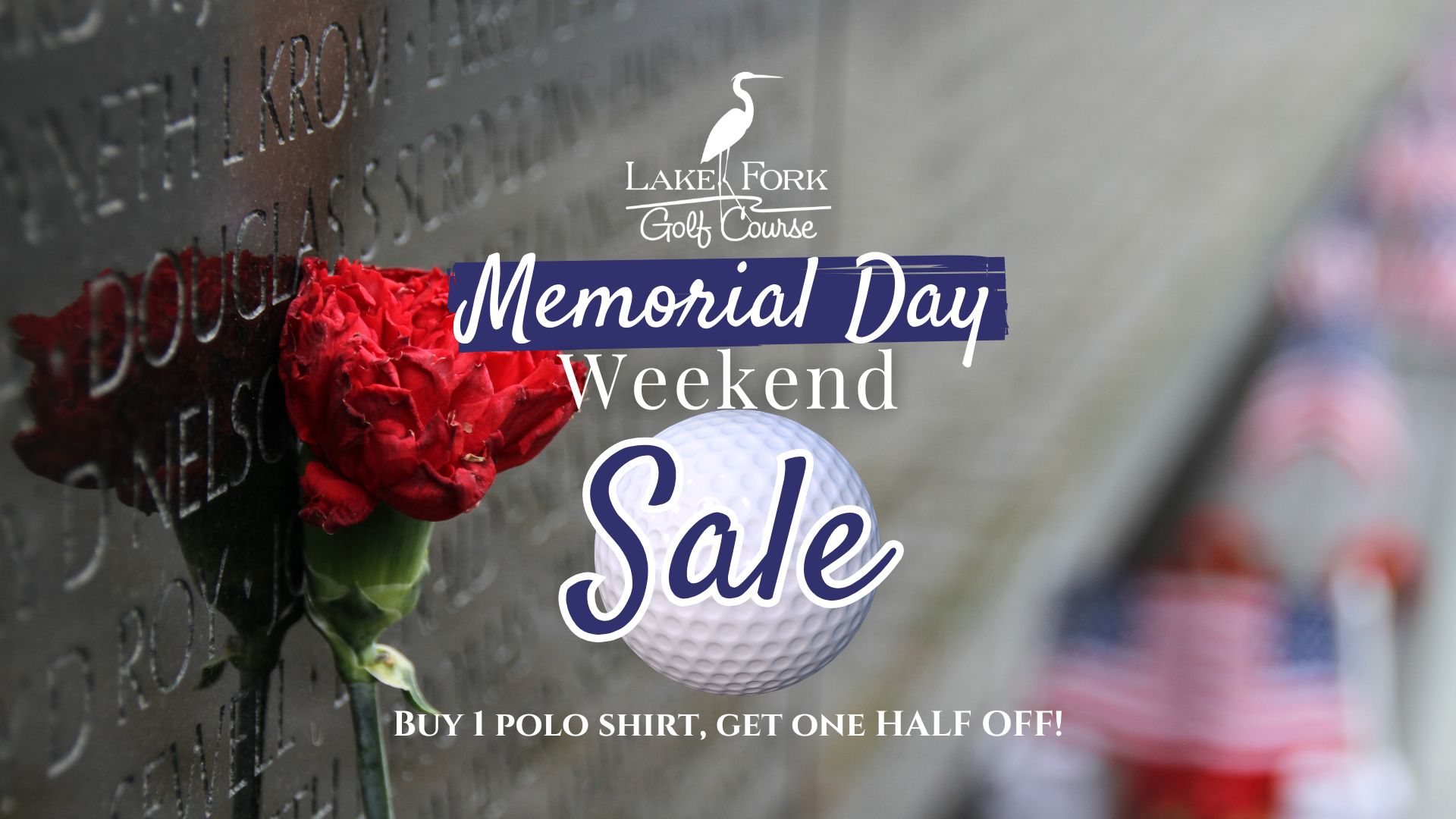 Memorial Day Weekend Sale Lake Fork Golf Course (1920 x 1080 px)